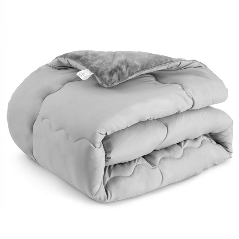COZYNOVA 掛け布団 冬用 フランネル 暖かい 静電気防止【エアロゲルわた使用】 【フランネル&ピーチスキン生地のリバーシブル仕様】 ふんわり 柔らかい 秋冬 シングル セミダブル ダブル