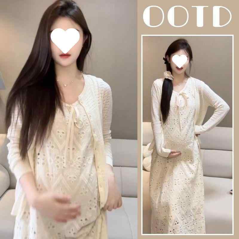 Occidental Goods - 妊婦用 夏 スカートセット 綿素材 お腹隠し ファッション 外出 待産 ゆったり 快適 吸湿速乾