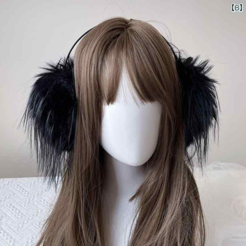 耳当て ヘッドバンド式 ピンク レディース ふわふわ素材 保暖 防 少女向け 秋冬用 かわいい 軽量 柔らかい 暖か 耳カバー 耳マフ 2