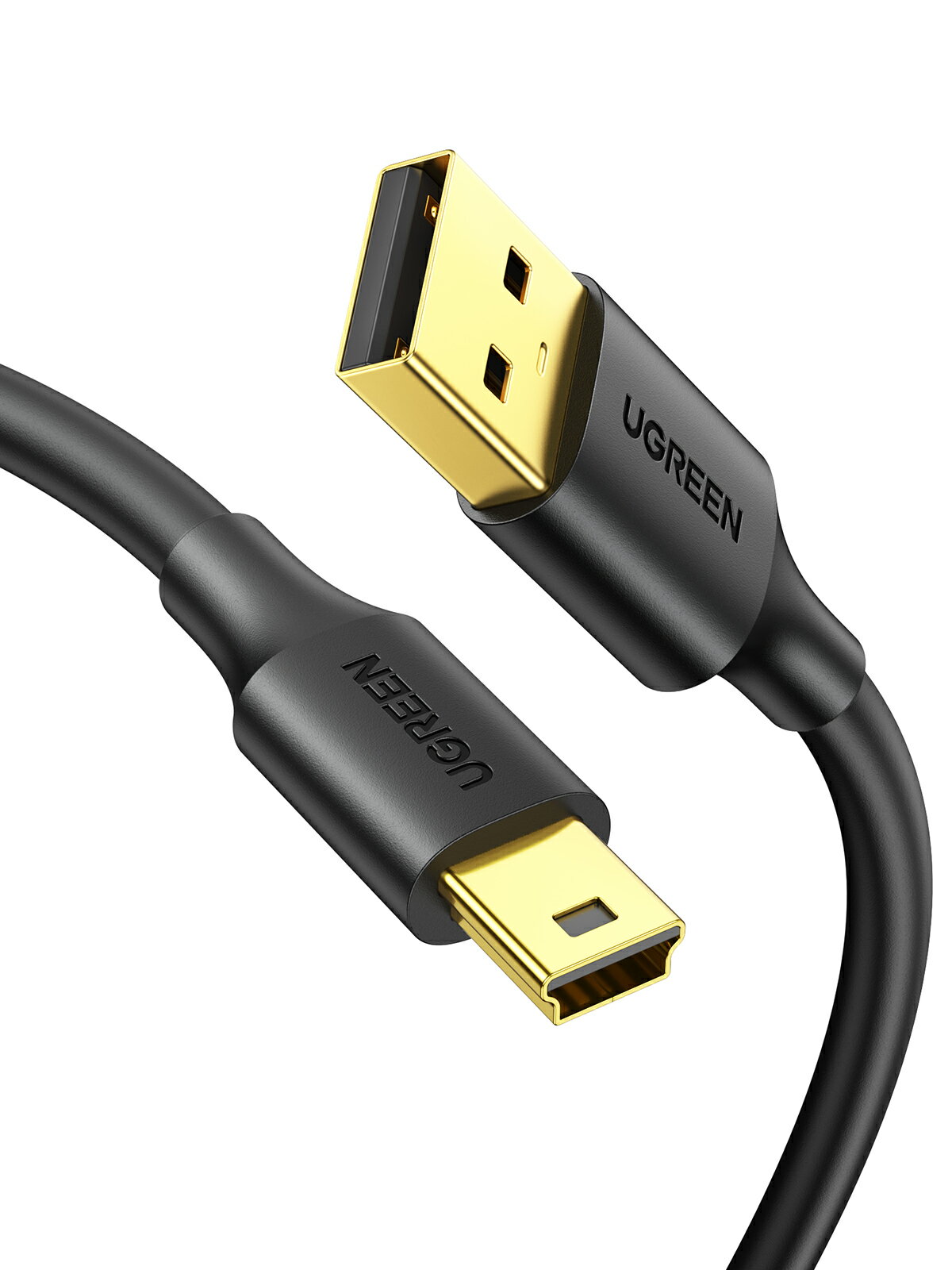 UGREEN ミニUSBケーブル USB2.0 Aオス-miniBオス 金メッキコネクタ PS3 ドライブレコーダー デジカメ HDD等に対応 1m