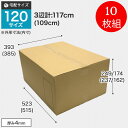 ダンボール 120サイズ 10枚組 ダンボール箱 T-3 強化120 BOX-013 引っ越し 収納 梱包 配送 発送 宅配 保管 整理 引越し 個人 法人 段ボール 宅急便 通販 メルカリ フリマ 資材 便利 新生活