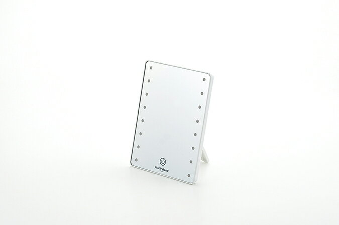 マリ・クレール LEDライト付卓上ミラー・スクエア MC-505