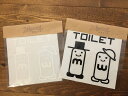 wayward works.☆インテリア 男前 カッティングシー ト【toilet・1】トイレ メール便可 ※ lapaix8 ※(3)