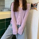 カーディガン ニットカーディガン レディース 羽織り 長袖 Vネック トップス ニットセーター 秋服 カジュアル セーター コート 薄手 着痩せ 通勤