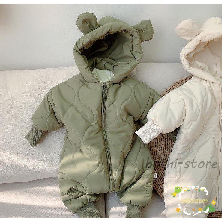 ベビー服 冬 カバーオール 赤ちゃん ロンパース もこもこ フード付き 中綿コートボア キッズ 男の子 女の子 可愛い おくるみ お出掛け服 新生児 出産祝い ギフト