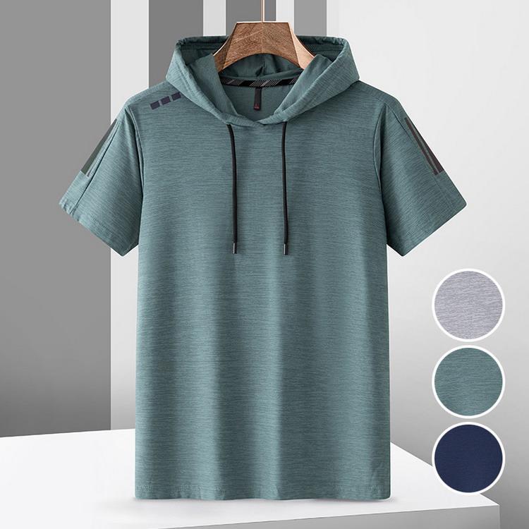 パーカー 吸汗速乾 フィットネス トレーニング ランニング スポーツウェア トップス 半袖 ストレッチ ..