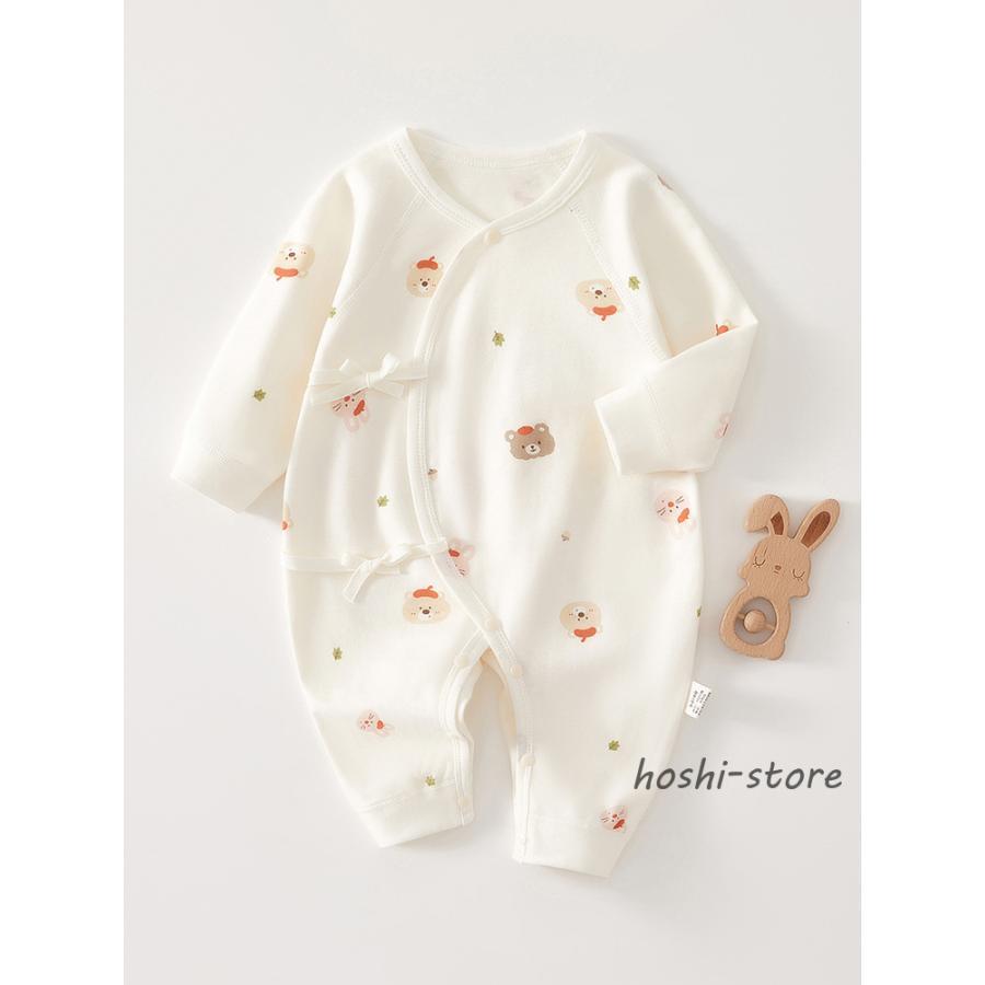 ベビー服 子供服 ロンパース 新生児服 半袖 じんべい 新生児 カバーオール 春夏 ベビー オシャレ 52/59..