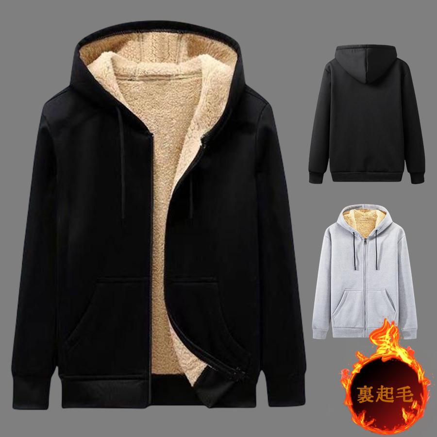 パーカー メンズ ボアパーカー ジップパーカー 裏起毛 裏ボア フード付き 長袖 アウター 無地 防寒 カジュアル 厚手 あったか 秋冬