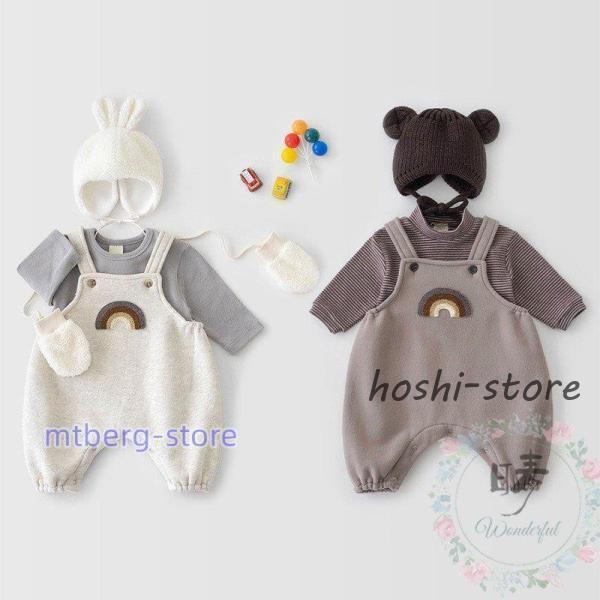 オーバーオール 可愛い ベビー 冬 サロペット キッズ ベビー服 男の子 女の子 子供服 デニム パンツ ズ..