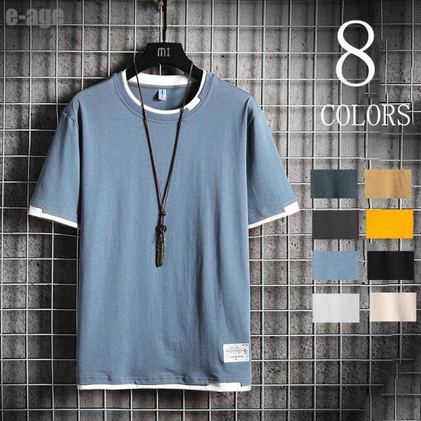樂天商城 - メンズ Tシャツ 半袖 トップス カットソー シャツ クルーネック 丸首 ファッション おしゃれ 大きいサイズ オーバーサイズ 夏
