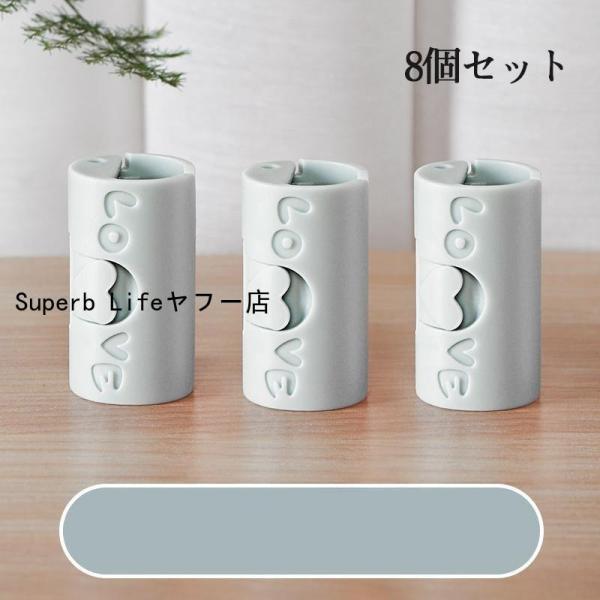 布団ズレ防止クリップ 8個セット 安全 布団カバー 毛布 掛け布団 寝具 固定 布団クリップ ズレ防止 ずり落ち 滑り止め クリア 透明 針なし 取り [3]