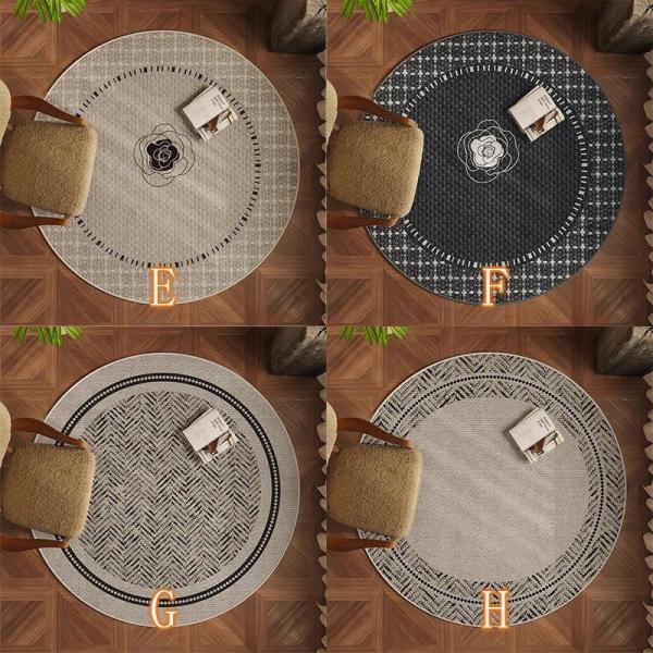 円形ラグ 滑り止め カーペット ラグマット ラウンド 60cm 80cm 100cm 120cm 140cm 160cm 200cm おしゃれ お手入れ簡単 洗える 水洗いOK 北欧 グマット 春夏秋冬 [3]