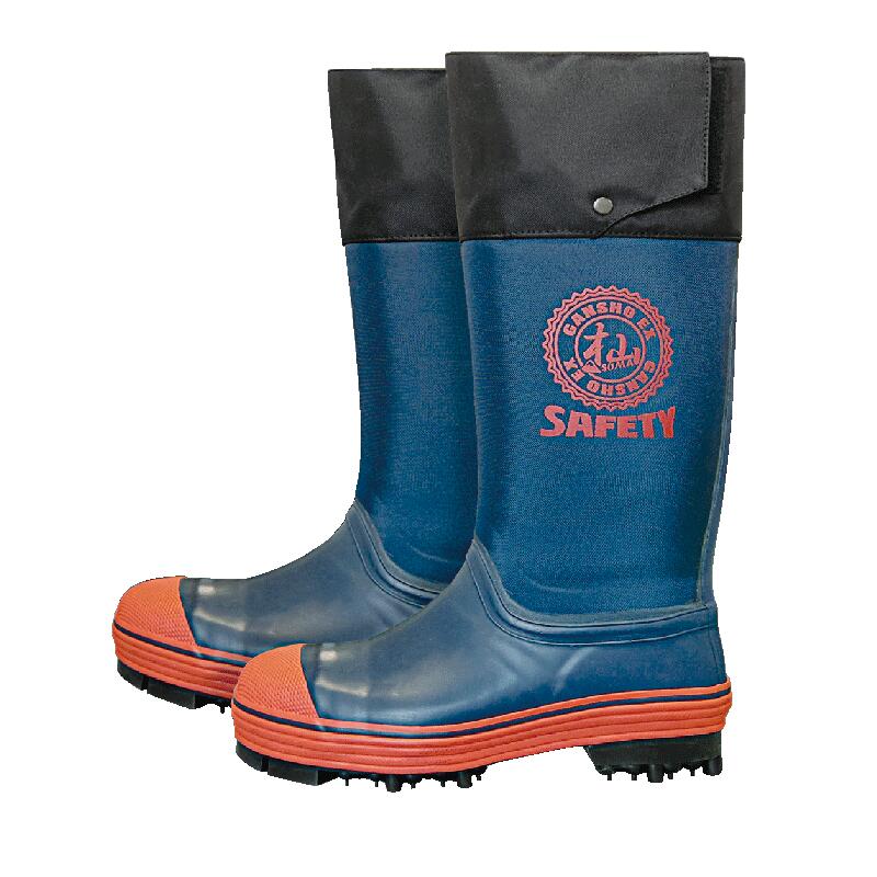 ミツウマ 岩礁SAFETY EX 鋼鉄製先芯入り スパイク付き長靴 防水 防寒 防滑