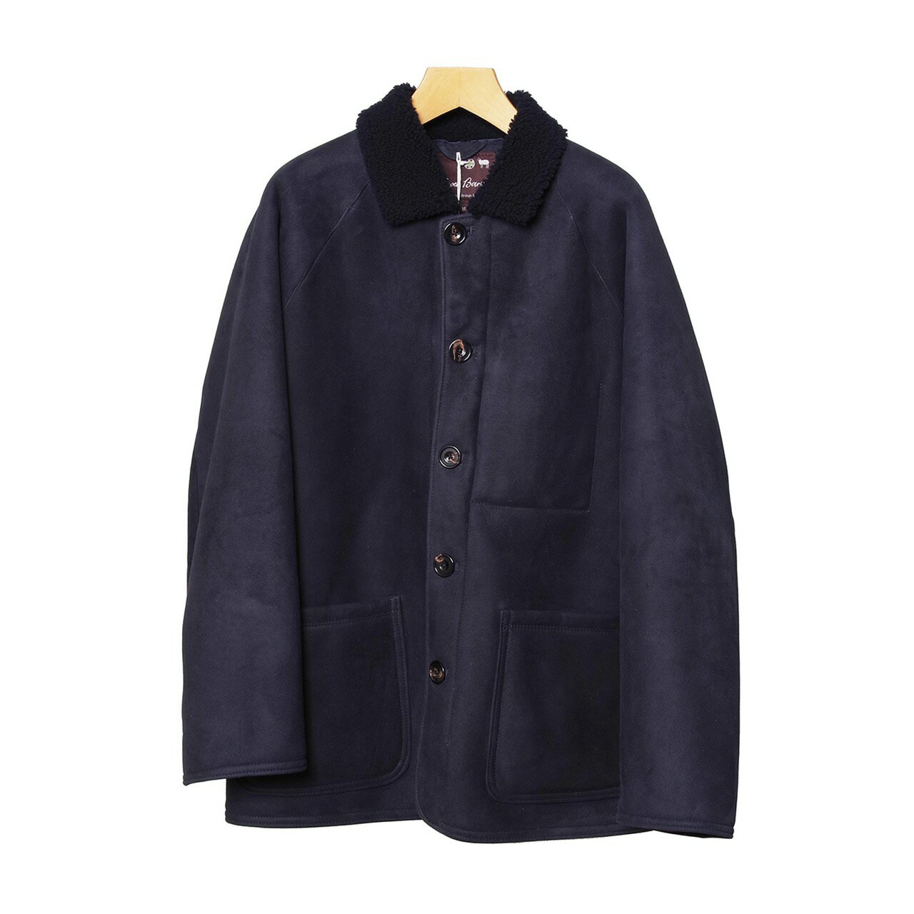 OWEN BARRY FINN MOJABE NAVY オーウェンバリー フィン ムートンジャケット Mサイズ