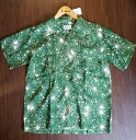 #182 アロハシャツ(Green Atomic) 4サイズ