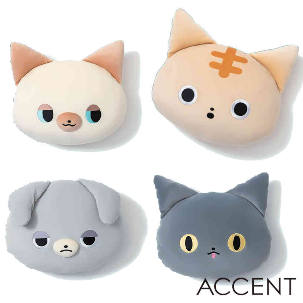 ■商品補足 製造元：ACCENT(アクセント) サイズ：約31x32cm 素　材：側地：ポリエステル・ポリウレタン、中材：ポリエステル ■備考 ・部分的な汚れは中性洗剤を湿らせた布で軽く叩くように拭き取って下さい。 ■注意事項（保護者の方へ）、対象年齢6才以上 ・保護者の目の届くところで使用させてください。 ・ぶつけたり、振り回すなど乱暴な扱いや、強い力を加えるなど無理な取扱いはお止めください。 ・変形、変質や火災の原因となりますので、火気や暖房器具の近くで使用や放置をしないでください。 ・チェーンやヒモが付いている商品は指などに巻きつけたりしないでください。血が通わなくなり危険です。 ・素材の特性上、汗、水、摩擦にり色落ち、色移りする場合があります。ご注意ください。 ・型くずれ、色落ちの原因となりますので洗濯はお止めください。 ・小さな部品が含まれていますので、口の中には絶対に入れないでください。 ・誤飲、窒息などの危険がありますので、対象年齢未満のお子様には絶対に与えないでください。 ・お子様の手の届かない所に保管してください。 ・本来の用途以外には使用しないでください。 ▽関連リンク ▽関連商品（NOBINOBIYORI (ノビノビヨリ) テノリマスコット） ▽関連商品（NOBINOBIYORI (ノビノビヨリ) マスコットM ▽関連商品（NOBINOBIYORI (ノビノビヨリ) フェイスクッション） ▽関連商品（NOBINOBIYORI (ノビノビヨリ) チャーム付きエコバッグ） ▽関連商品（NOBINOBIYORI (ノビノビヨリ) ルームシューズ）この商品は NOBINOBIYORI (ノビノビヨリ) フェイスクッション T51020 約31x32cm アクセント(ACCENT) かわいい にゃんこのふわふわ フェイズクッション！ ・にゃんこ好き、必見。かわいい、フェイスクッションです。 ・ピロークッションや腰当てなどにもお勧めです。 ・4種類のにゃんこから選んでね。 &nbsp;&nbsp;しゃむちゃん：シャム猫/シャムネコ ベージューのカラーに耳や手足の先がブラウンです。 &nbsp;&nbsp;とらちゃん：とらねこ/とら猫　頭の上部の虎柄とぱっちりお目目です。 &nbsp;&nbsp;たれちゃん：スコテッシュフォールド たれみみで薄いグレーのカラーです。 &nbsp;&nbsp;くろちゃん：くろねこ/黒猫 濃いグレーのカラーにぱっちりとした黄色いお目目です。 ショップからのメッセージ ・ギフト・プレゼントとしてもおすすめです。 納期について 【在庫がある場合】1〜3営業日以内に発送します！