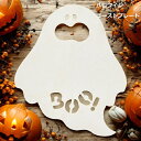 1枚売りの価格です 東京堂 ゴーストプレート WHITE ホワイト 白 ハロウィン Halloween プレート オバケ お化け ゴースト 木製 ポリエステル製 飾り インテリア ハンドメイド資材 MAGIQ