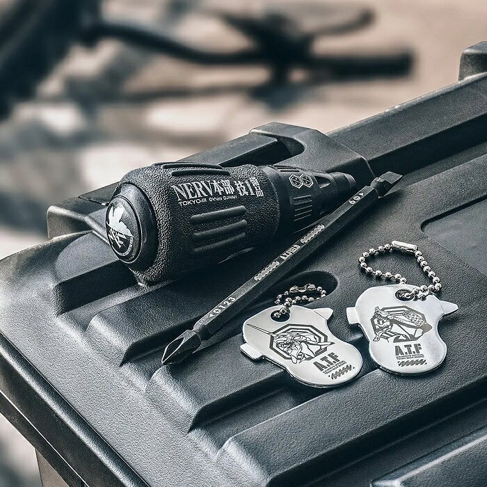 木と石と雑貨のお店 ラピスの差替式 2WAY ドライバー （NERV） ATF-412 特務機関 工具 レーザーマーキング ワークブランド 角利産業 A.T.FIELD EVANGELION WORK 4969402085694 日本製 新亀製作所 SUNFLAG バレンタインデー｜アングル2