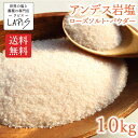 【送料無料】アンデス岩塩 パウダー 1kg×10袋 ローズソルト 岩塩 食用 紅塩 パウダー 粉末 使いやすい チャック袋 保存に便利 バスソルト ボリビア