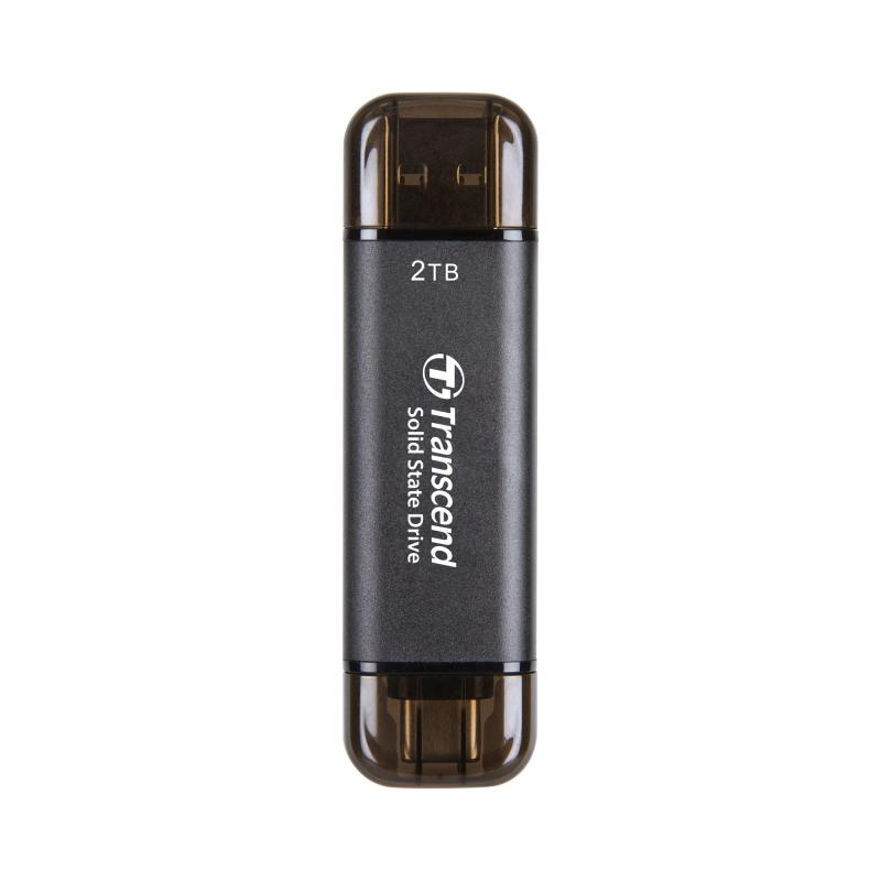 トランセンドジャパン トランセンド ポータブルSSD 2TB 高速 最大1050 MB/s 超小型...