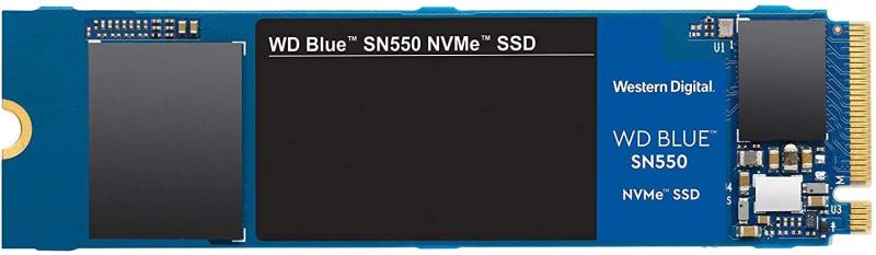 WDS100T2B0C WD Blue SN550 NVMe SSD（1TB M.2(2280) PCIe Gen3 x4 NVMe 600TBW ）