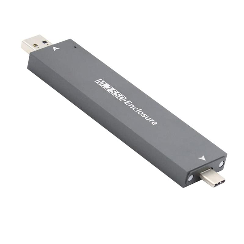 NFHK Type-C & USB3.0 - NVME M-Key M.2 NGFF SATA SSD PCBA ケース 2280/2242/2230mm アダプター RTL9210B チップセット
