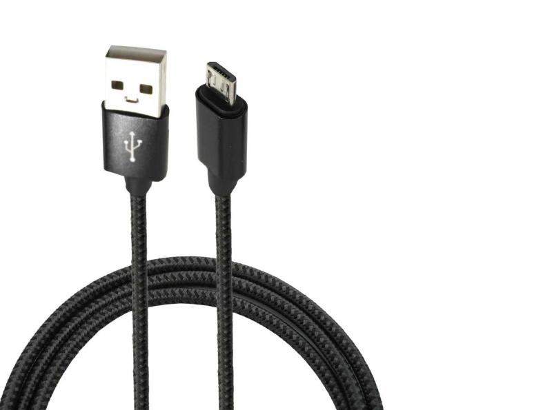 置き換えるUSB A回転Micro B編み充電コード、互換性があるXbox Oneコントローラ、サムスン携帯電話、Fire HD 10タブレットとメモリースティック、Slim/Pro、PS 4、PC（1m）