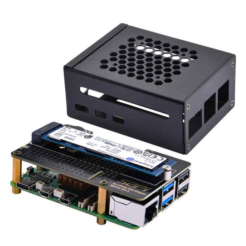 乐天商城 - GeeekPi メタルケースと N04 PCIe M.2 Key-M NVMe SSD PCIe ペリフェラルボード Raspberry Pi 5 用