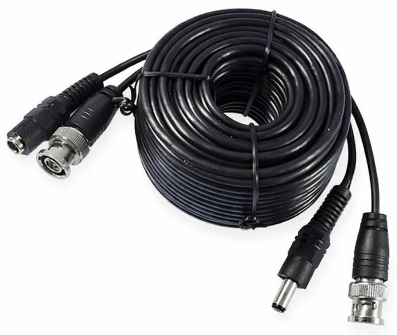 乐天商城 - 防犯カメラ用 映像＋電源一体型ケーブル 3C-2V BNCP-BNCP DC5.5×2.1mm AHD/アナログ対応