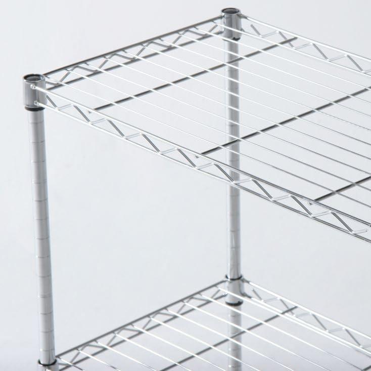 J-kitchens (1入) 収納 ラック 棚 4段 60 メタルマルチシェルフ クロム 新生活 一人暮らし シンプル モダン lapistores-10036745 LAPPISTORES サンプル画像2