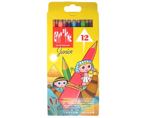 ジュニア 色鉛筆12色 三角軸 カランダッシュ スイス