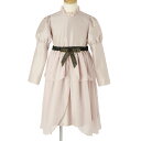 キッズウエア パフスリーブ 長袖ワンピース&シフォンスカートセット ピンク 110サ...