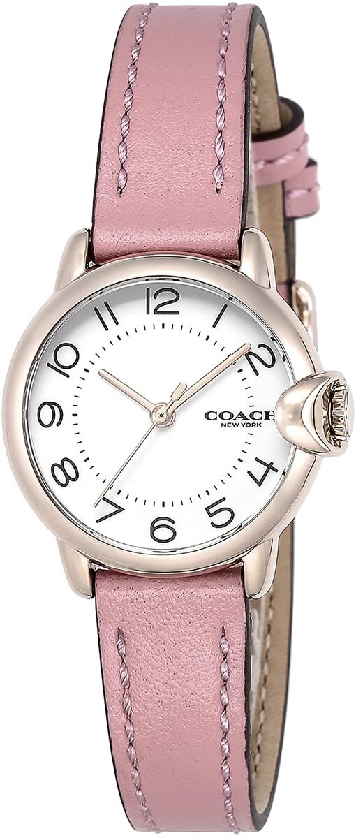 COACH 腕時計 14503615　コーチ　ARDEN ホワイト クォーツ ピンクレザー レディース　日常生活防水 アナログ 時計 ウォッチ 新生活　並行輸入品　プレゼント　クオーツ オフィス ビジネス　記念日