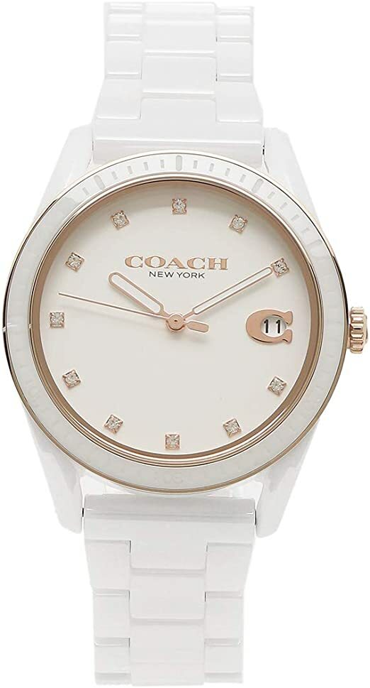 COACH 腕時計 14503263　コーチ　レディース PRESTON ホワイト 36mm 日常生活防水 アナログ 時計 ウォッチ 新生活　並行輸入品　プレゼント　クオーツ オフィス ビジネス　記念日