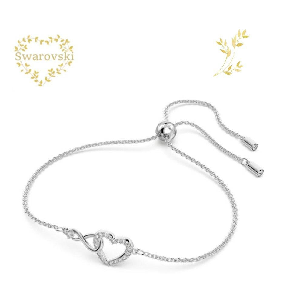 SWAROVSKI　ブレスレット　5524421　スワロフスキInfinity　インフィニティとハート　レディース シルバー　ホワイト　ハンド　クリスタル　プレゼント 記念日 誕生日 アニバーサリーのサムネイル