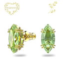 SWAROVSKI ピアス 5614453 スワロフスキーアクセサリー Gema スタッドピアス グリーン, ゴールドトーン・プレーティング クリスタル レディース プレゼント 記念日 ラグジュアリー 並行輸入品