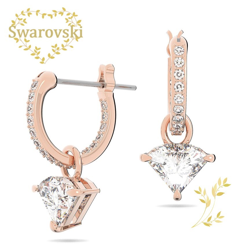 SWAROVSKI ピアス 5643738 スワロフスキー　Ortyx ドロップピアス, トライアングルカット, ホワイト, ローズゴールドトーン・プレーティング　 アクセサリー　クリスタル&ローズゴールド　プレゼント 記念日 誕生日 アニバーサリー　女性　レディース　並行輸入