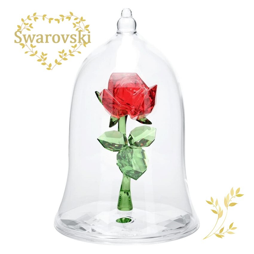 スワロフスキー 5230478 SWAROVSKI クリスタルフィギュア Disney Enchanted Rose ディズニー 美女と野獣 「魔法のバラ」 クリスタル フィギュア 置物 フィギュリン 記念品 お祝い ギフト 記念日 誕生日 アニバーサリー 並行輸入品