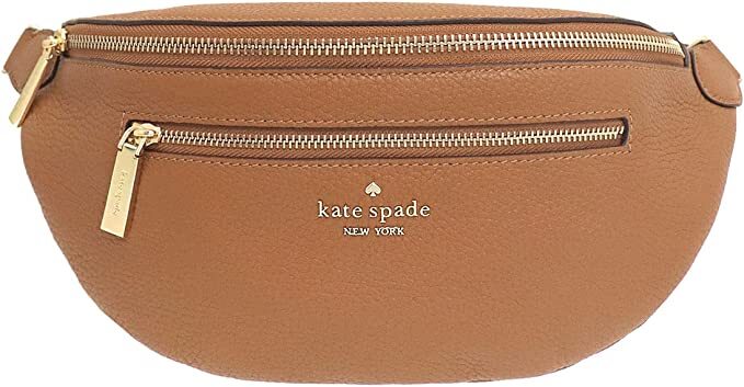 ケイト・スペード ニューヨーク ウエストポーチ レディース Kate Spade ウエストバッグ WKR00306-910　ケイトスペード　レザー　ボディーバッグ レイラ ショルダーバッグ ブラウン BELT BAG ワンポイント ブランドロゴ　並行輸入品　通勤　通学