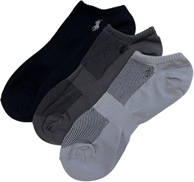 ポロラルフローレン ショートソックス3足セット メンズ 25.0-29.0cm グレーアソート 827049PK-GRASST-023 POLO RALPH LAUREN