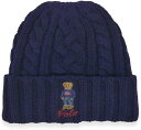 ポロラルフローレン ニットキャップ メンズ レディース RECYCLED CABLE BEAR BEANIE ネイビー PC1035-433 POLO RALP...