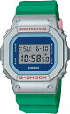カシオ 腕時計 メンズ レディース G-SHOCK Euphoria ブルー シルバー グリーン DW-5600EU-8A3 CASIO