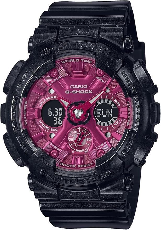 カシオ 腕時計 メンズ レディース G-SHOCK Black&Red レッド ブラック GMA-S120RB-1A CASIO