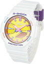 カシオ 腕時計 G-SHOCK GMA-S2100BS-7A イエロー ホワイト メンズ レディース CASIO
