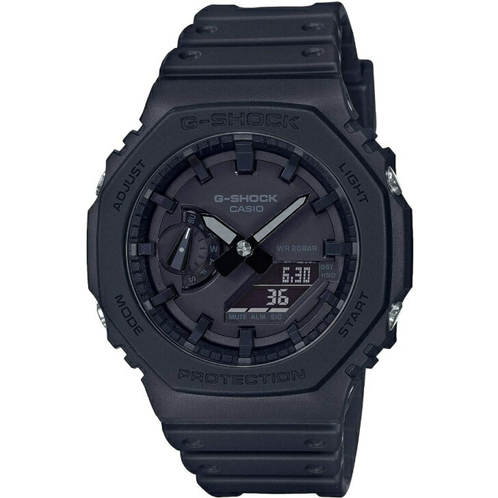 CASIO 腕時計　GA-2100-1A1　G-SHOCK 　海外モデル　 アナデジ ブラック カーボン／樹脂 20気圧防水　並行輸入品　 　クオーツ 　スポーティ　ビジネス　防水　記念日　プレゼント