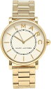 MARC JACOBS 腕時計 MJ3522　マークジェイコブス　Roxy　ロキシー 36mm　CLASSIC クラシックホワイト ゴールドベルト　ホワイトフェイス　 クォーツ　レディース　日常生活防水 アナログ 時計 ウォッチ 新生活　並行輸入品　プレゼント　 オフィス ビジネス　記念日