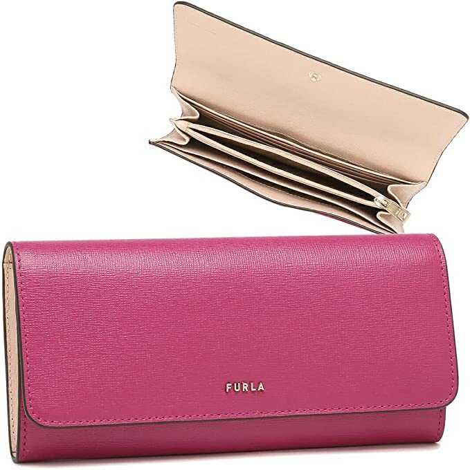 フルラ 長財布 レディース FURLA　長財布　PCY3UNO-B30000-0874S　フルラ　レザー　バビロン ローズピンク　PEONIA FUXIA BALLERINA i int.　スナップ　ブルー　ブランドロゴ　 小銭入れ付き　並行輸入品　　通勤　通学