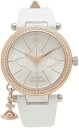 Vivienne Westwood 腕時計 VV006RSWH ヴィヴィアンウエストウッド リストウォッチ レディース クオーツ 防水 オーブパステル 32mm チャーム付き クォーツ ホワイト フェミニン ファッション ビジネス デイリー プレゼント 並行輸入品