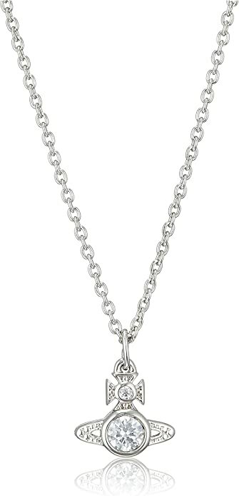 Vivienne Westwood　ネックレス　63020278-02P102　LONDON ORB PENDANT　 レディース　PLATINUM/WHITE　シルバー　オーヴ　デザイン　シンプル　並行輸入品　プレゼント 記念日 誕生日 アニバーサリー