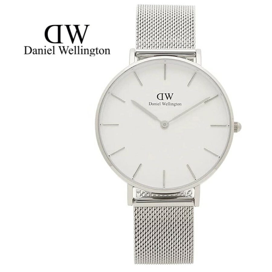 ダニエルウェリントン ビジネス腕時計 メンズ Daniel Wellington 腕時計　DW00600306　ダニエルウェリントン メンズ レディース 並行輸入品　 北欧　36mm ホワイトフェイス　シルバーベルト　アナログ　スポーティ ビジネス　ユニセックス　記念日　プレゼント